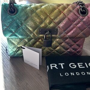 Kurt Geiger Mini Brixton Lock Shoulder Bag. Hard to find mini bag. New with tag.